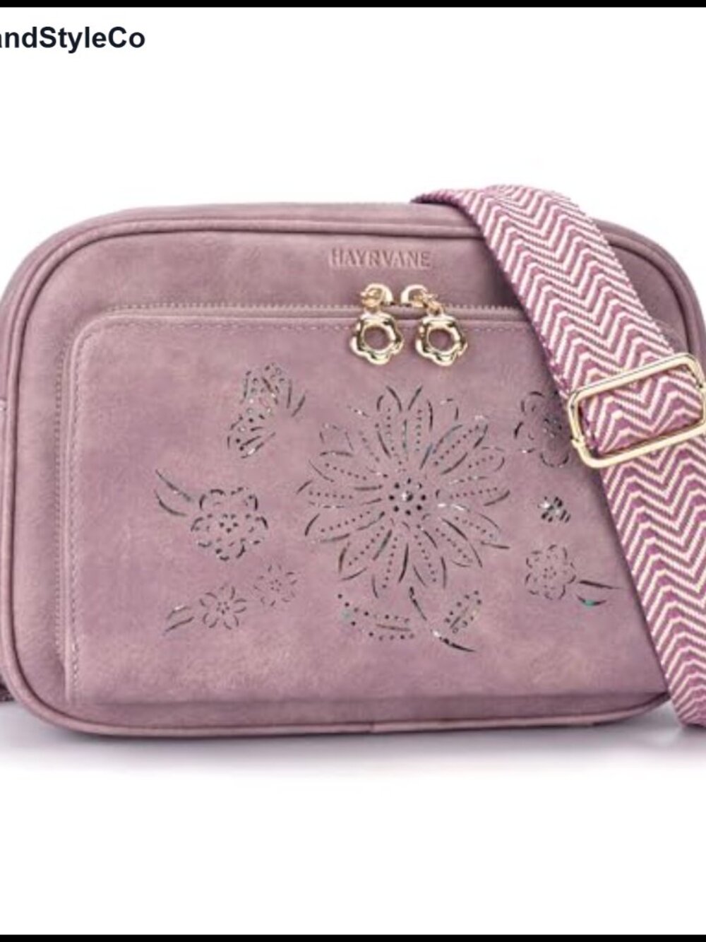 Vegan Leather RFID Crossbody Bag with Built-in Wallet, Womens Handbag